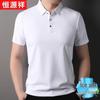 Herren Eisseide Kurzarm Poloshirt