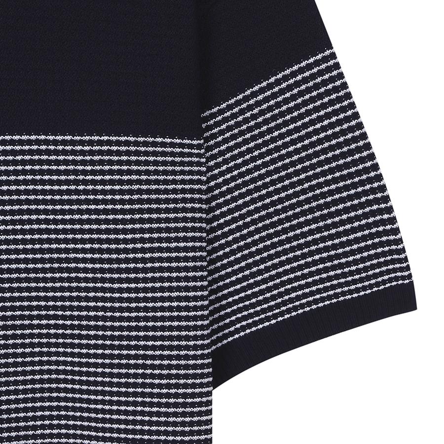 SIEG Color Block Waffle Round Half Pullover (Piucd8033)