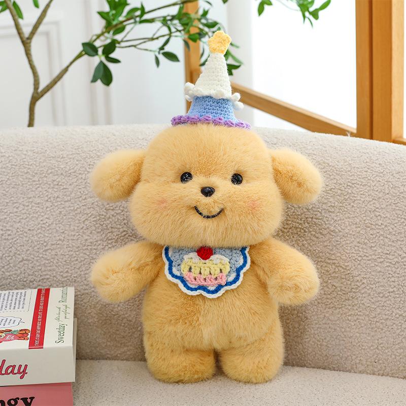 Süßes Samt Haustier Milchhund Pier Pier Plüschtier Puppe Stoffpuppe Kinder Ziehen Kleiner Golden Retriever Puppe