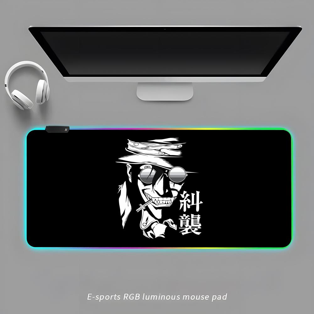 

Коврик для мыши Alucard RGB Игровой коврик для мыши Настольный коврик HD Геймерский Большой светодиодная подсветка XXL Коврики для мыши RGB600x300x3mm