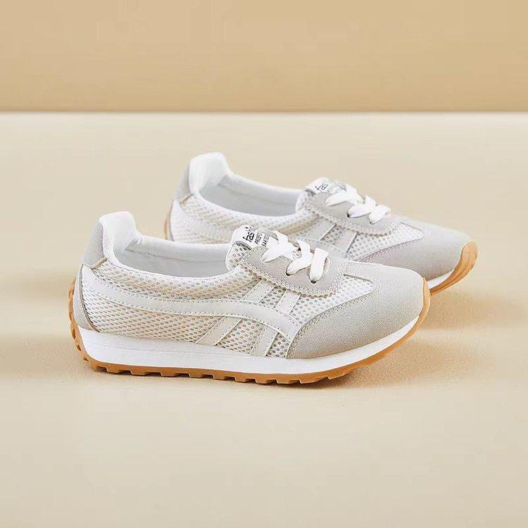 Mesh breathable little white shoes women's shoes autumn 2025 new thick-soled casual sports shoes versatile soft-soled running shoes