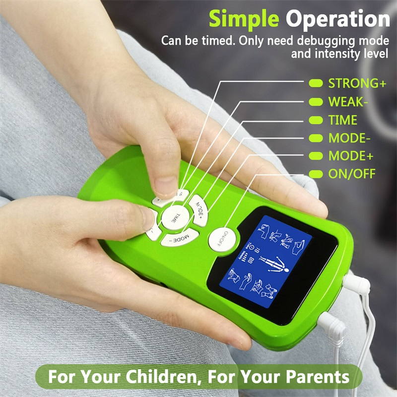 8 Modes Digital Therapy Electro Stimulator EMS Low Frequency Pulse Massager Acupuncture Slimming Machine Body Relax Care Tools