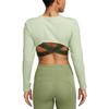 Nike T Shirts Women's Green Crew Neck Moderate Other FB5233-343