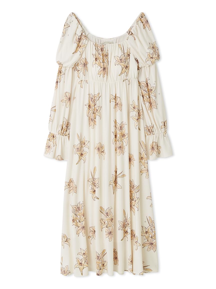 

Gelato Pique MUCHA Lily Print Dress PWCO254335CORALF Cup-in