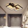 Minimalist Black & White LED Ceiling Light for Bedroom, Living Room, or Study