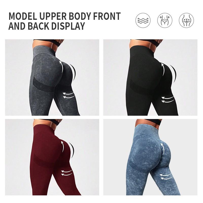 High-Waisted Seamless Yoga Leggings Women Butt-Lifting Compression Fitness Pants Quick-Dry Sport Trousers Running Outdoor