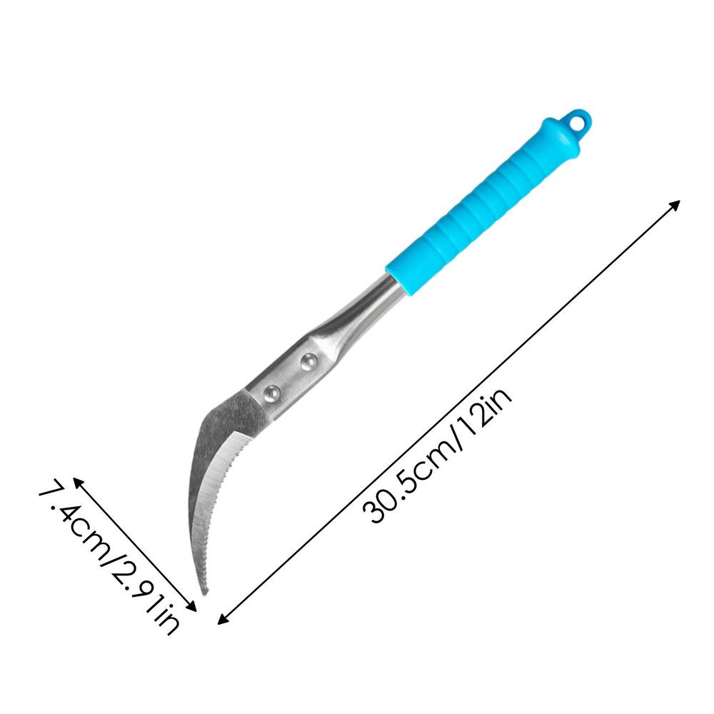 Hand Weeder Tool Stainless Steel Manual Weeder Garden Outdoor Hand Weeding Tool Multifunctional Grass Sickle Puller Weeding Tool