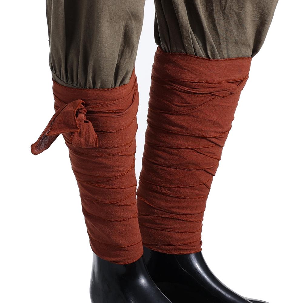 Středověké LARP SCA Viking Putties Návleky na nohy se sponami Vintage Pánské Viking Pirátské Kostýmy Cosplay Doplňky