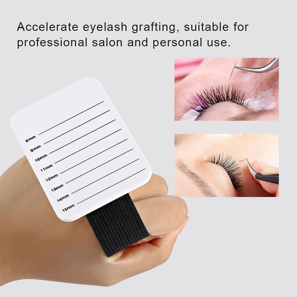 8-15mm Makeup Eyelash Tray Strip Stand Eyelash Extension Hand Plate Lashes Grafting Holder