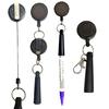 Elastic Pull Pen Sleeve with Key Ring Attachment Retractable Keychain Protects Pens from Damage in Backpacks and Desks
