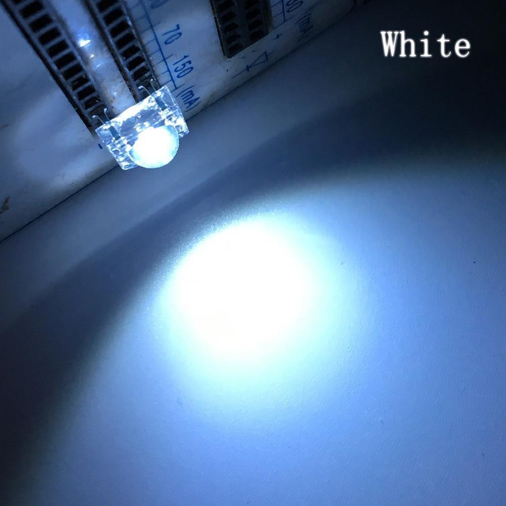 100 peças 5mm vermelho verde azul branco amarelo cúpula super fluxo água transparente piranha diodo 1 9 3 4v led carro lâmpadas diodos luz lâmpada led