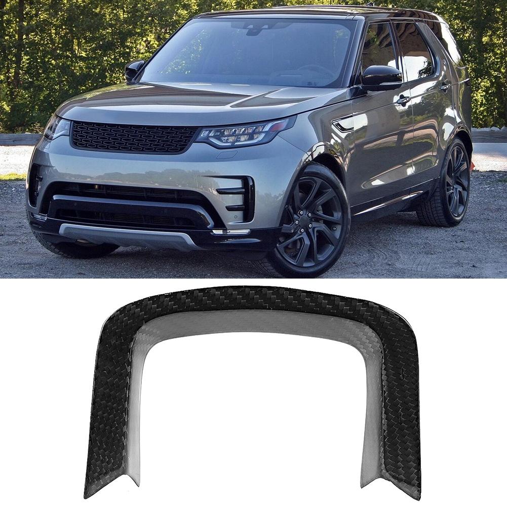 Car Steering Wheel Trim Real Carbon Fiber Auto Decoration Fit for Range Rover Evoque 2020