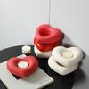 Modern Simple Heart-shaped Ceramic Candle Stand Valentine's Day Dining Table Creative Decoration