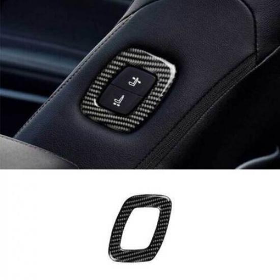 For Toyota Camry 2018- Real Carbon Fiber 1PC Power Seat Control Button Frame