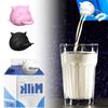 Silicone Milk Bottle Dispenser Cow-Shaped Design 3D Printing Pour Spout Lids Dispenser Topper Rotatable Function