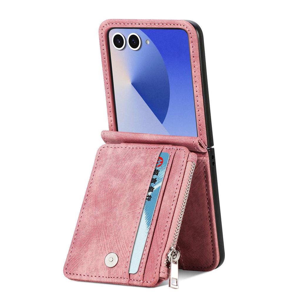 Samsung Z Flip7 Anti-Fall Lederhülle für Z Flip6 - Faltbar & Schützend