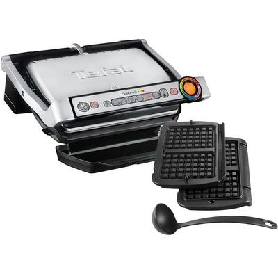 גריל מגע Tefal GC716D12 OptiGrill+ כולל. פלטות וופל