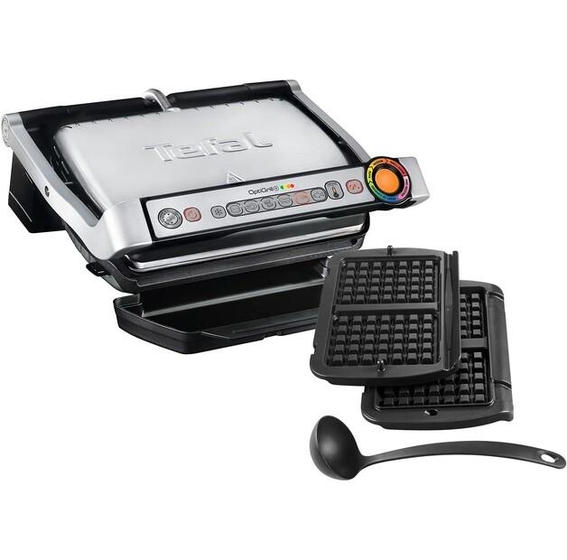 

Контактный гриль Tefal GC716D12 OptiGrill+ inkl. Waffelplatten