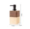 Sandstone Soap Dispenser, Bathroom Supplies, Shampoo Bottle, Container, Splicing Leather Wood Grain Decorative Lotion Bottle