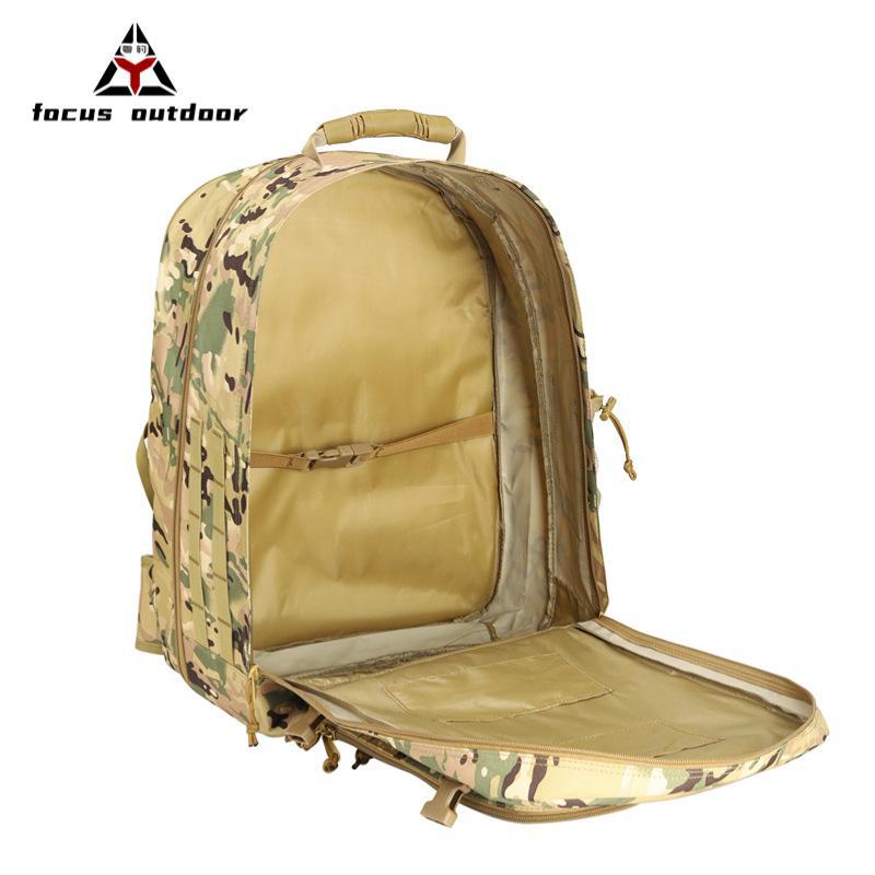 Herrarnas 60L Utbyggbara Taktiska Bergsklättringsryggsäck - Andningsbar & Stor Kapacitet