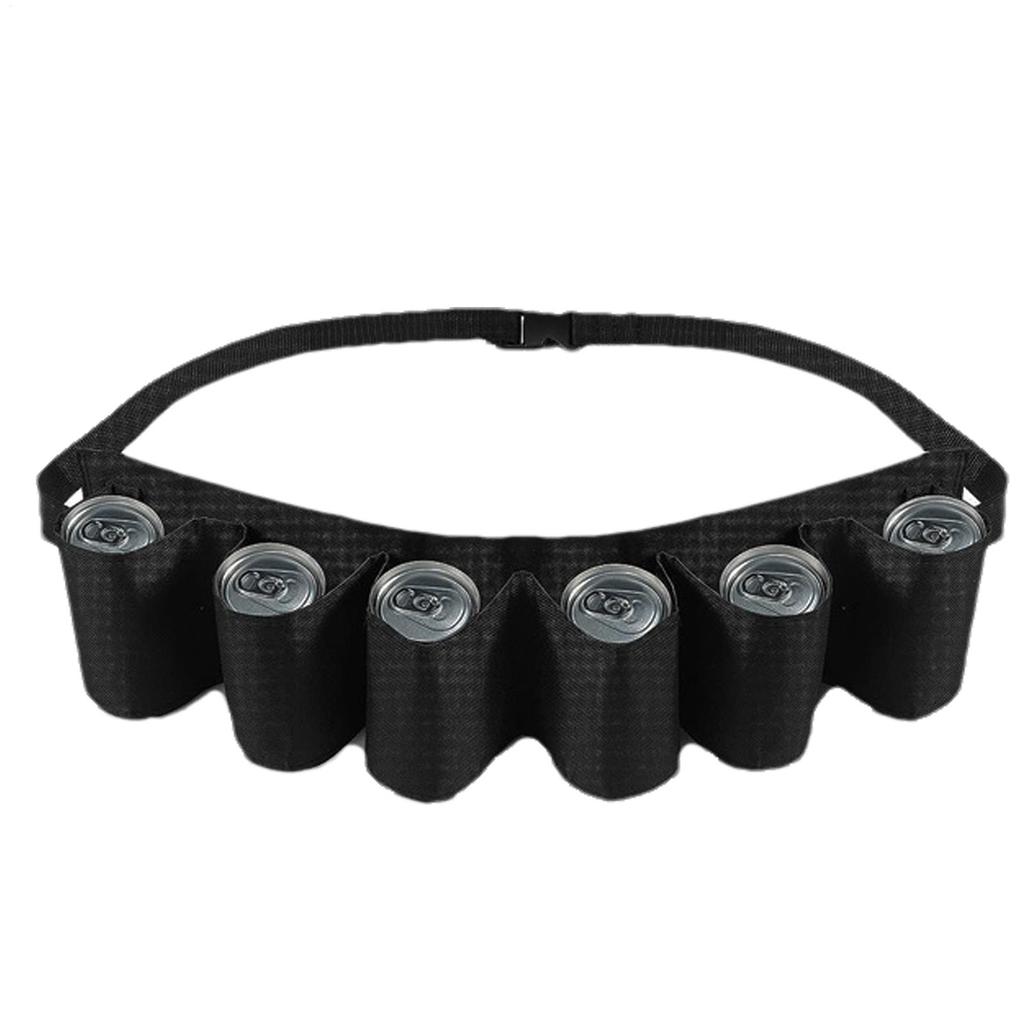 Hält 6 Dosen Holster Tragbar Flasche Taille Bier Gürteltasche Praktisch Weinflaschen Getränkedosenhalter für Picknicks Camping Outdoor