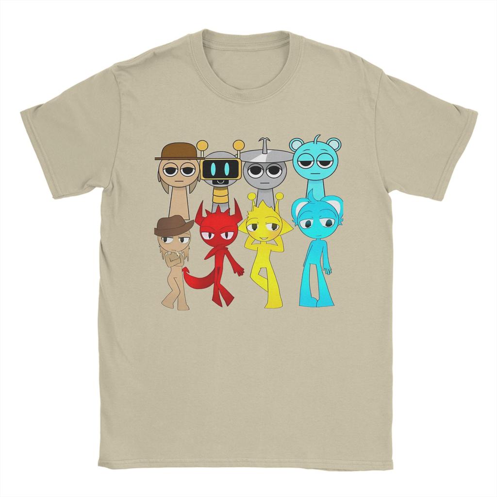 Sprunki T Shirt For Men Women Cotton Tops Novelty  O-neck Short Sleeve