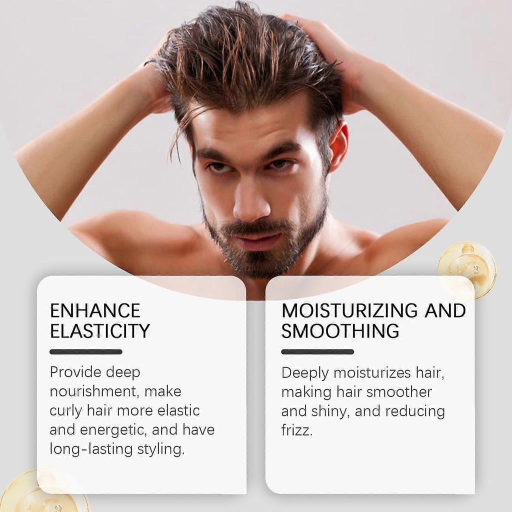 Hoegoa Hair Styling Gel, Moisturizing and Curling Natural Refreshing Styling Gel for Lazy Hair and Curly Hair