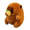 1-20PCS Cute Cartoon Capybara Pendant  Pull-out Fruit Kapybara Plush Keychain Cute Plush Doll Bag Hanging Ornament  Gift Pendant