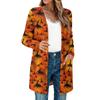 Women's Lightweight Long Sleeve Open Front Cardigans Long Sleeve Lightweight Vintage Printed Coat With Pockets