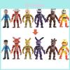 Vibrantes 6 peças Fnaf Five Nights At Freddy's Figuras de Ação Luminosas para Crianças