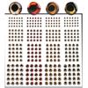 336Pcs Fly Tying Materials DIY Fishing Lures Realistic Fishing Baits Eye With 4D Eye For Freshwater & Saltwater Fishing
