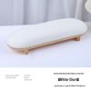 High-End Nail Art Cushion Set: Natural Wood Base & Japanese Leather Tools