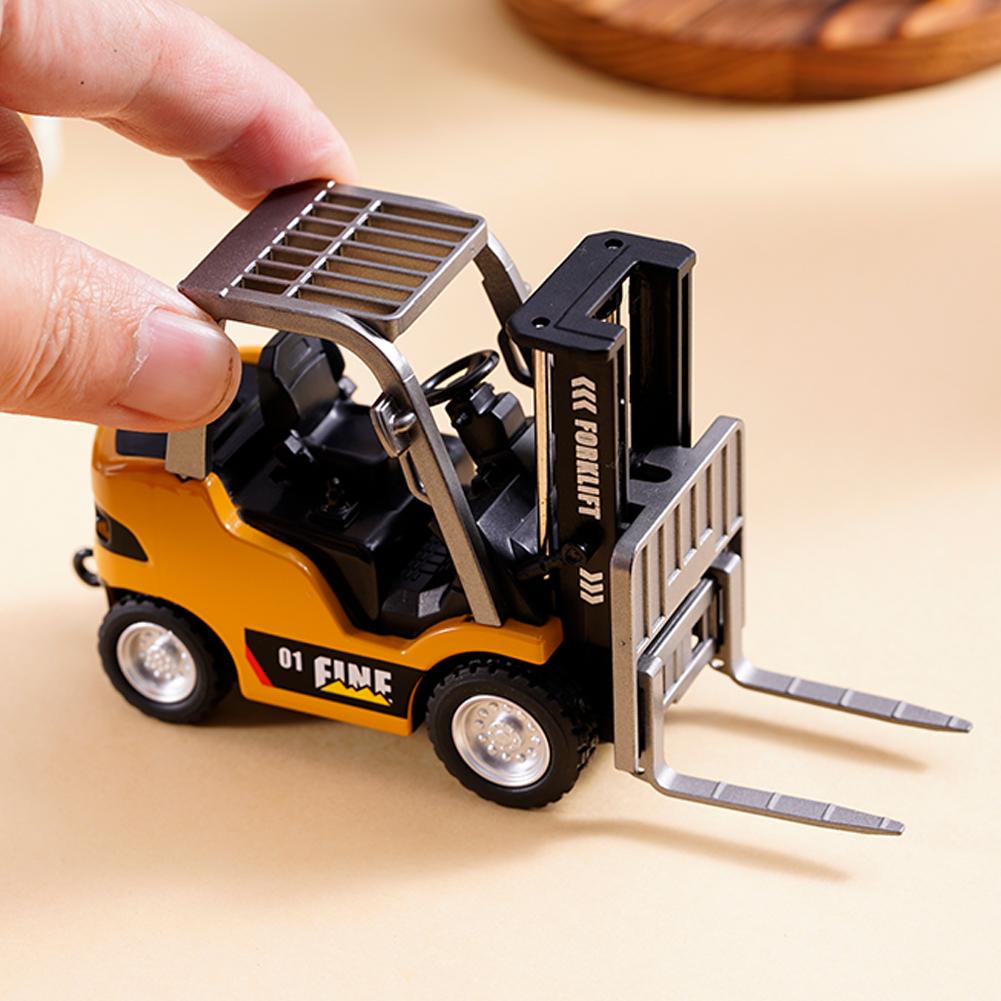 Mini RC Forklift 2.4G/APP Remote Control Desktop Simulation Trolley Gifts Toy Compact Moving Alloy Forklift Truck Toys