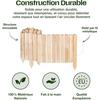 Bordure de jardin - CREATIVE HOME - Rollborder 200 x 10 cm - Pin naturel - Flexible - Anti-UV