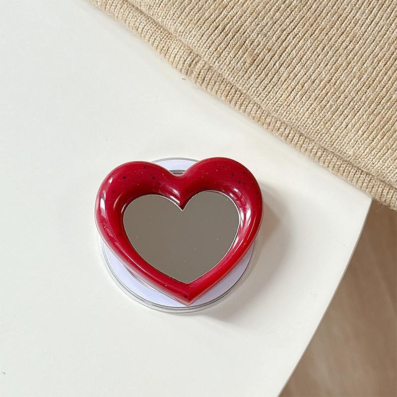 Simple Mirror Mobile Phone Magnetic Suction Is Suitable For Magsafe Desktop Airbag Bracket Telescopic Women'S Makeup Mirror