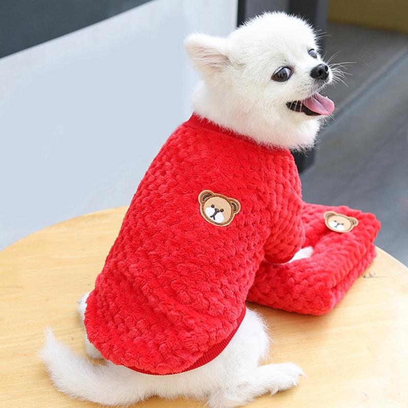 Warme Haustier-Winterkleidung für kleine Hunde, Welpen, Katzen, Pullover, weiche Fleeceweste für Chihuahua, Französische Bulldogge, Kostüm, Yorkie, Mops, Jacke