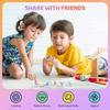 2/4/6Pcs Keyboard Fidget Toy for Kids Adults Fidget Sensory Toy for Anxiety Stress Relief Silent Keyboard Button Keychain Gift