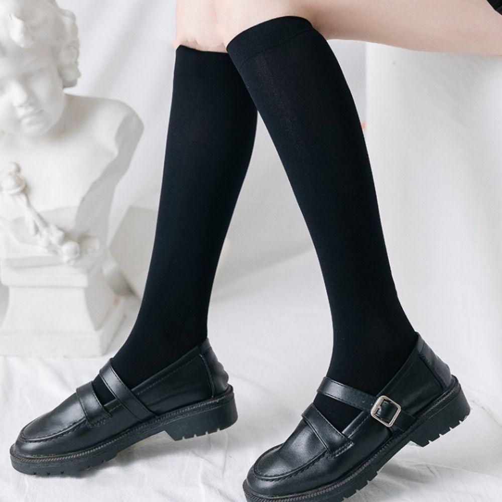 Absorbující pot Jk Lolita Dívčí Punčochy Bavlněné Nadkolenní Ponožky Harajuku Dámské Punčochy Párty