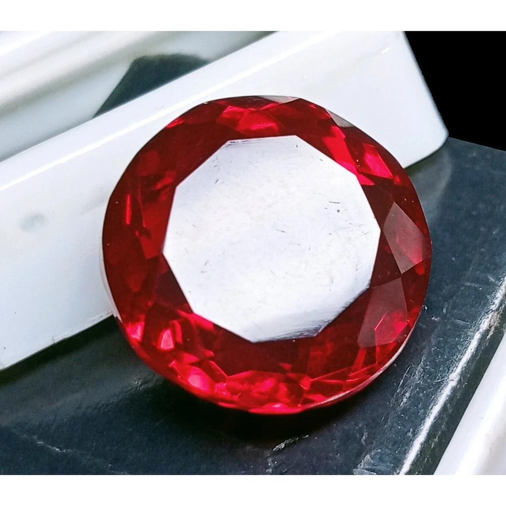 Certified Natural Red Hessonite Garnet Round Cut 14-15 Ct Fabulous Gemstone