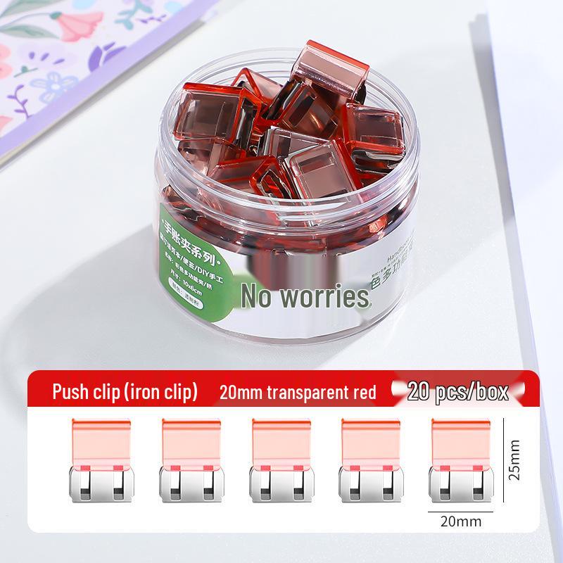 Creative Smooth Metal Book Binding Corner Clip Organizer
