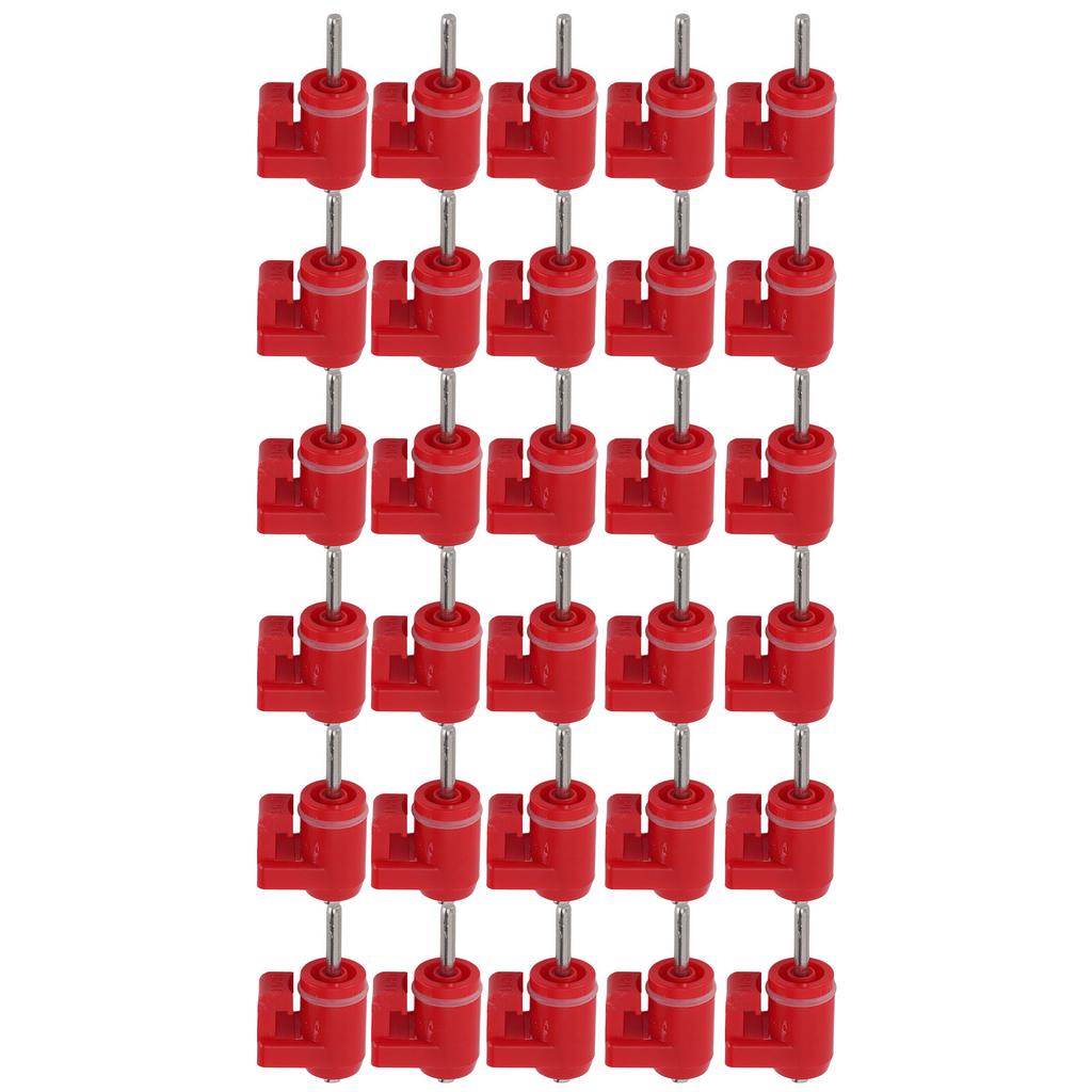 30Pcs Chicken Nipple Waterer Poultry Water Nipple Drinker Outdoor Accessories Red Head