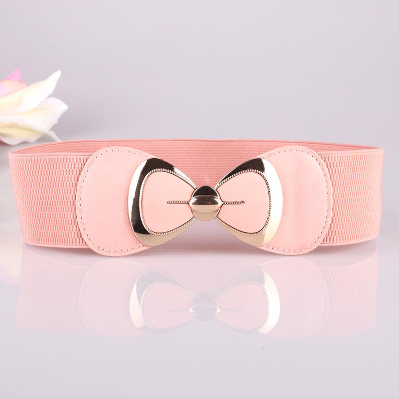 New Fashion Versatile Belt Korean-style Women's Belt with Bow Elastic Belt and Waist Seal
