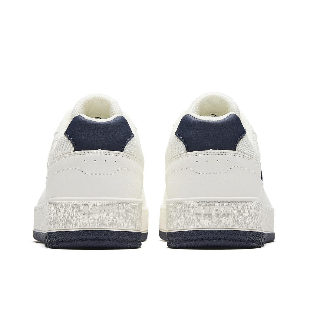 Anta First Year Abrasion Resistant Breathable Low Top Skateboard Shoes Men's Ivory White/navy Black 912548068-7