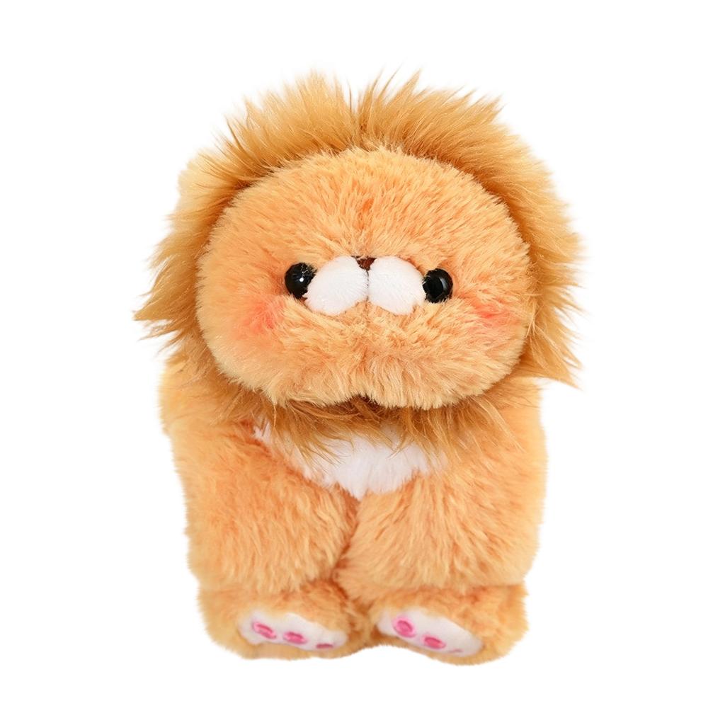 Plush Stuffed Animal Toy Soft Plushie Sitting Lion Figure Decorative Doll for Kids and Collectors