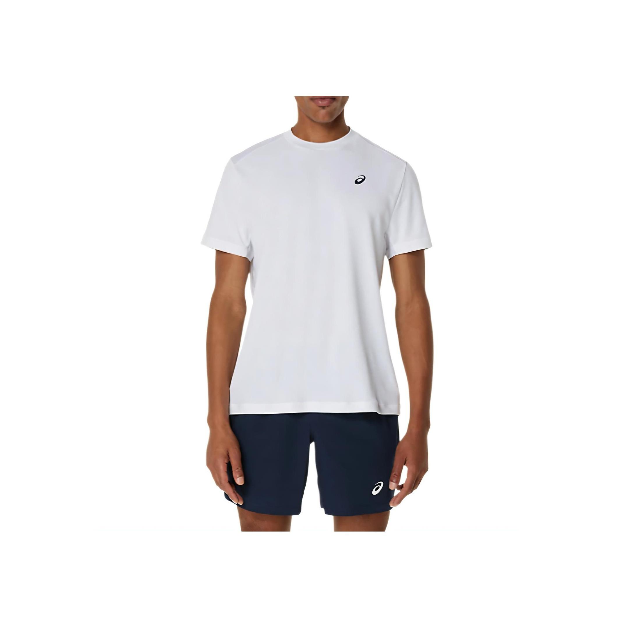 

Asics Court Short Sleeve Top Tennis Soft Moisture Wicking Quick Dry Breathable Comfortable Casual T-Shirt Men tops White 2041A339-100 L