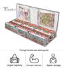 Christmas Wrapping Paper Storage Bag Flexible Partitions Pockets Large Capacity Durable Handle PE Gift Wrap Organizer