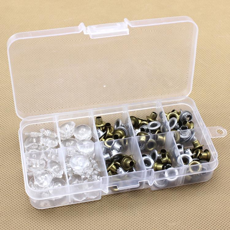 High-Quality 10-Compartment Detachable Plastic Storage Box with Snap Lid for Jewelry and Components