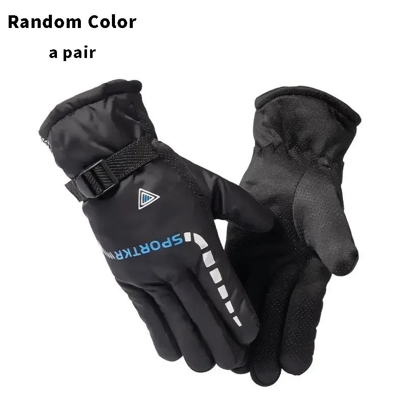 

Outdoor Winter Warm Thermal Cycling Gloves Waterproof Anti-slip Sports Ski Cycling Motocycle Warm Gloves Unisex Moto Accessories