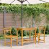3 Piece Balcony Furniture Set Solid Acacia Wood