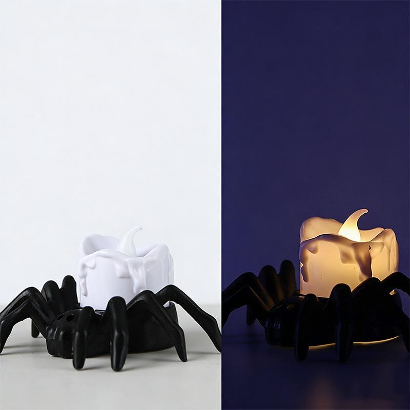Halloween LED Spider Candle Light - Spooky Night Decoration